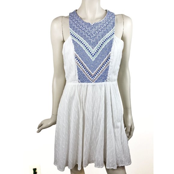 Flying Tomato Women's Embroidered Aztec Sun Dress - Picture 4 of 6